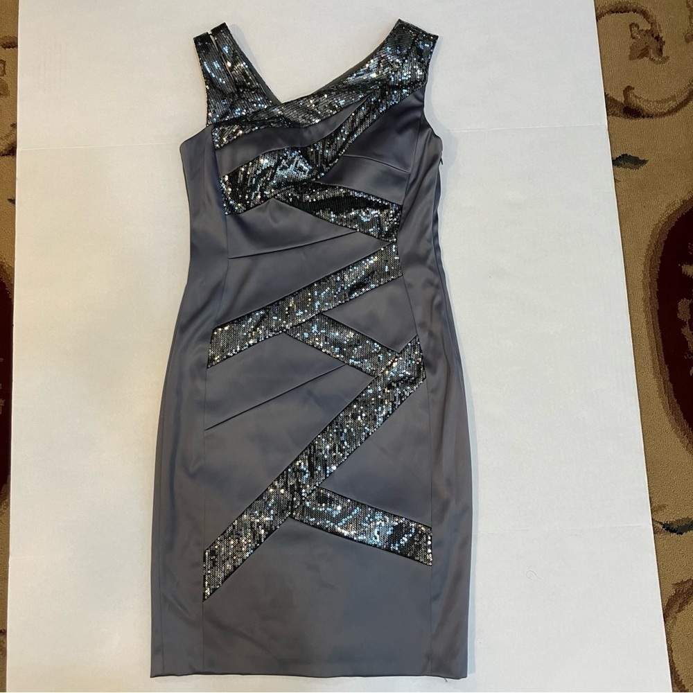Signature by sangria gray dress size 8 - Picture 9 of 9